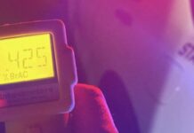 Arrestan a conductor cerca de Wenatchee por manejar con cinco veces el nivel de alcohol permitido Nivel de alcohol registrado por el conductor detenido cerca del río Wenatchee — Imagen: WSP