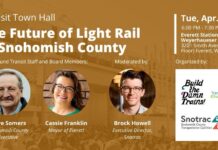 Foro comunitario sobre tren ligero en Snohomish County abordará futuro del sistema de transporte