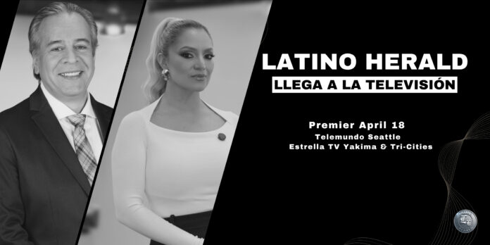 Rosy Trujillo y José Luis González en una foto del anuncio del show de TV Latino Herald