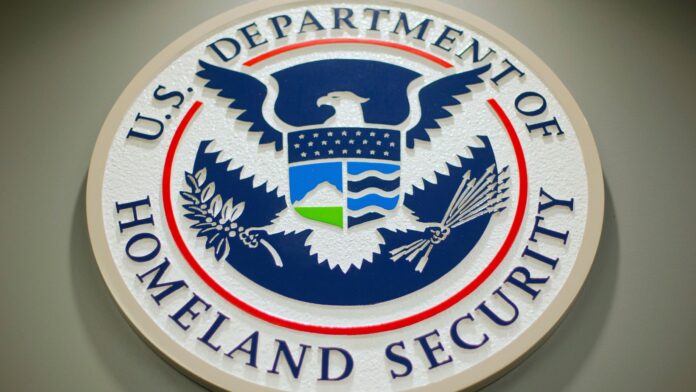 Logo del departamento de seguridad nacional de Estados Unidos.