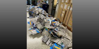 Bolsa sospechosa revela extensa colección de carritos ‘Hot Wheels’ Colección de Hot Wheels encontrada por las autoridades — Imagen: Departamento de policía de Tacoma