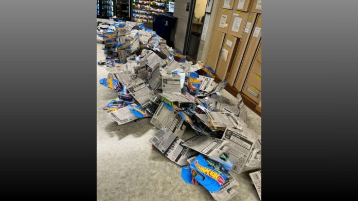 Colección de Hot Wheels encontrada por las autoridades — Imagen: Departamento de policía de Tacoma