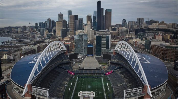 Seattle se prepara para recibir seis partidos del Mundial FIFA 2026 El Lumen Field —que durante el Mundial será denominado “Seattle Stadium”— y la zona centro de Seattle se observan en enero de 2026. (Foto AP/Lindsey Wasson, Archivo)