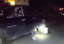 Precios de la gasolina impulsan ola de robos, advierten las autoridades Envases encontrados alrededor de una camioneta a la cual presuntamente le intentaron robar combustible — Imagen: Oficina del sheriff del condado de Pierce