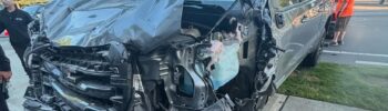 Estado de la camioneta involucrada en un choque fatal — Imagen: Departamento de policía de Lacey