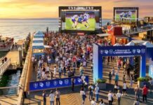 Reign FC anunció transmisiones gratuitas del Mundial 2026 y actividades juveniles en el malecón Ilustración de las transmisiones del mundial 2026 en el Waterfront Park — Imagen: Seattle Reign FC