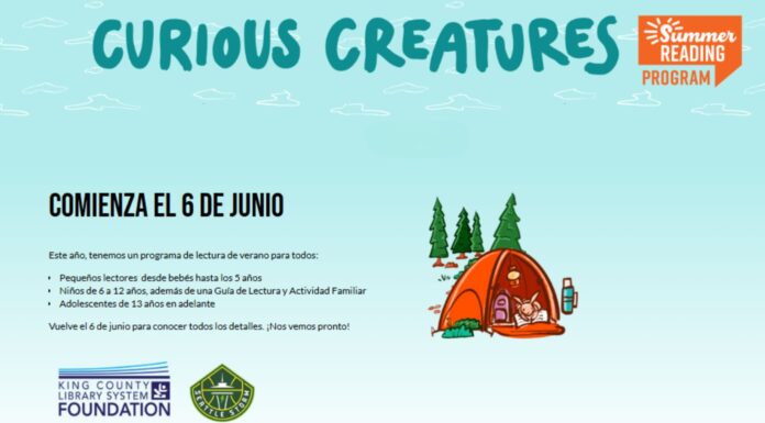 Programa de lectura llegará con nuevas actividades para adolescentes en el condado King Información sobre el comienzo del programa