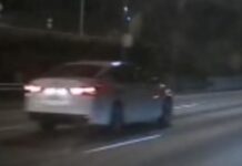 Patrulla Estatal de WA busca al conductor de un vehículo vinculado a atropello fatal en la I-5 Vehículo de interés solicitado por las autoridades — Imagen: WSP