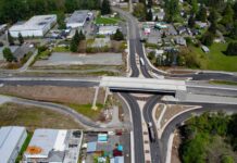 Anuncian cierres de carriles en las carreteras 509 y la 99 del condado Pierce del 23 al 26 de junio Construcción de la autopista SR 167 — Imagen: WSDOT