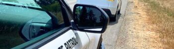 Momento en el que un agente detiene el vehículo de una persona presuntamente dormida al volante — Imagen: WSP