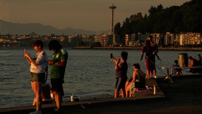 Sunset from Alki Beach