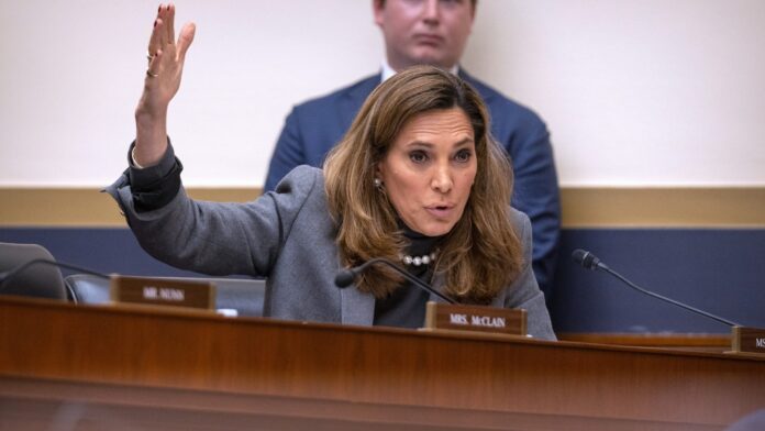 Maria Elvira Salazar Rep. Maria Elvira Salazar, R-Fla., speaks during a hearing of the House Committee on Financial Services on Capitol Hill, Tuesday, June 24, 2025, in Washington. (AP Photo/Mark Schiefelbein)