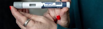 Se muestra una dosis de Wegovy, medicamento GLP-1 utilizado para la pérdida de peso