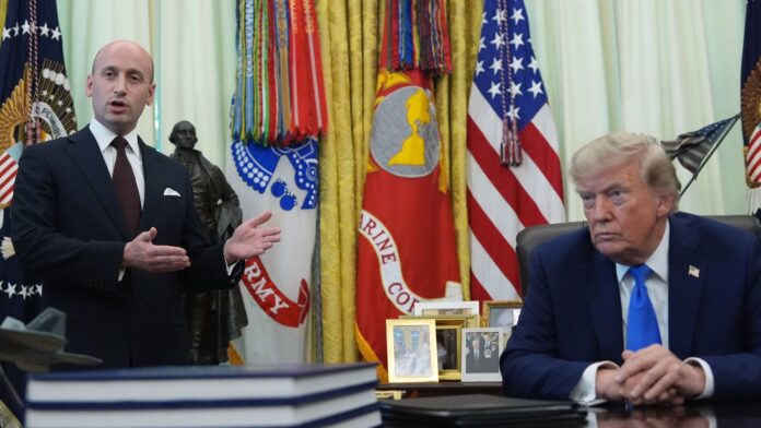 Trump & Miller at the Oval Office