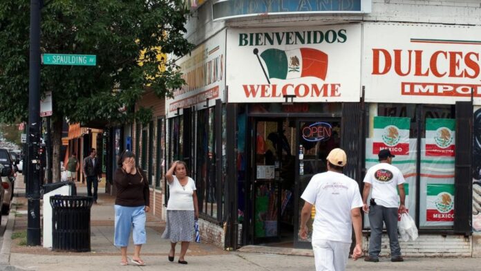 Vecindario latino created by Chat GPT