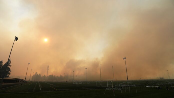 Humo, incendio, Spokane