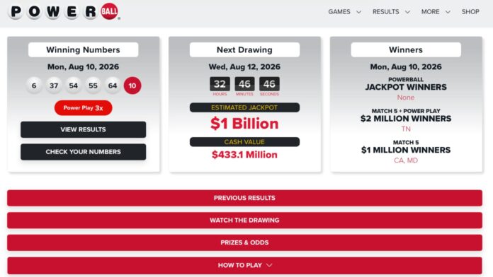 Screen shot from official website