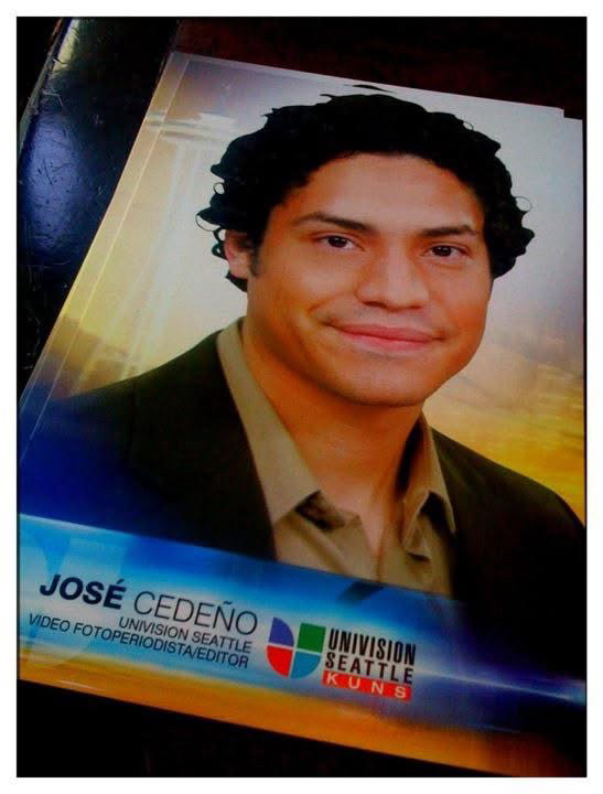 Fotografía de José Cedeño utilizada durante su etapa como videofotoperiodista de Univisión Seattle.